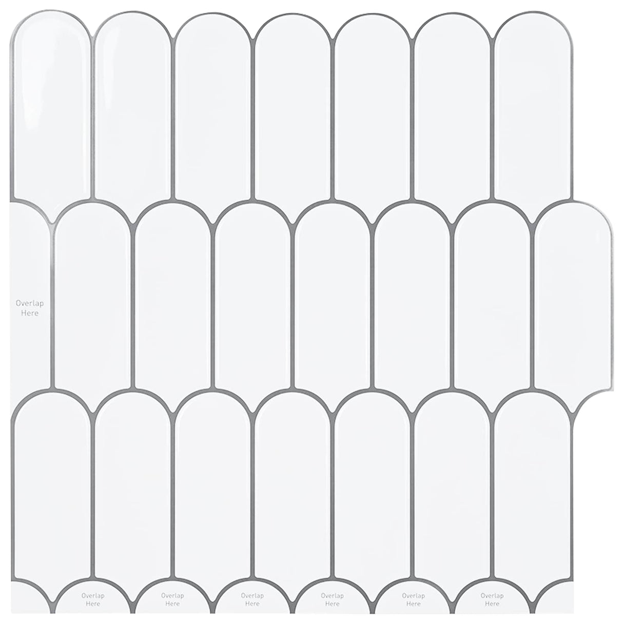 vidaXL Veer Tegel 10 pcs Grijs Marmer 30 x 30 cm Polyurethaan en PET