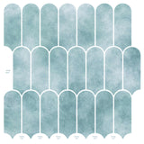 vidaXL Veer Tegel 10 pcs Grijs Marmer 30 x 30 cm Polyurethaan en PET