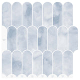 vidaXL Veer Tegel 10 pcs Grijs Marmer 30 x 30 cm Polyurethaan en PET