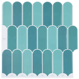 vidaXL Veer Tegel 10 pcs Grijs Marmer 30 x 30 cm Polyurethaan en PET