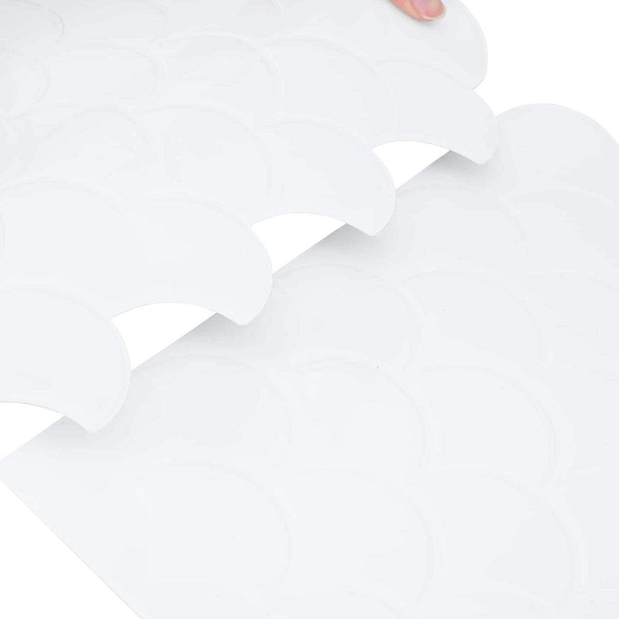 vidaXL Vis Schub Tegel 10 pcs Wit 30 x 30 cm Polyurethaan en PET