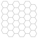 vidaXL Hexagon Tegel 10 pcs Wit Grijs 30 x 30 cm Polyurethaan en PET