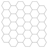 vidaXL Hexagon Tegel 10 pcs Wit Grijs 30 x 30 cm Polyurethaan en PET