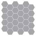 vidaXL Hexagon Tegel 10 pcs Wit Grijs 30 x 30 cm Polyurethaan en PET