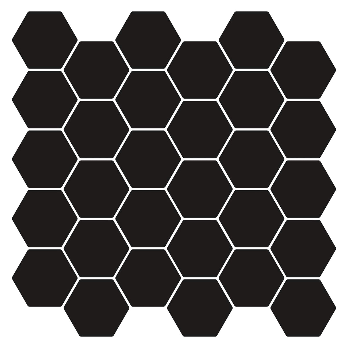 vidaXL Hexagon Tegel 10 pcs Wit Grijs 30 x 30 cm Polyurethaan en PET