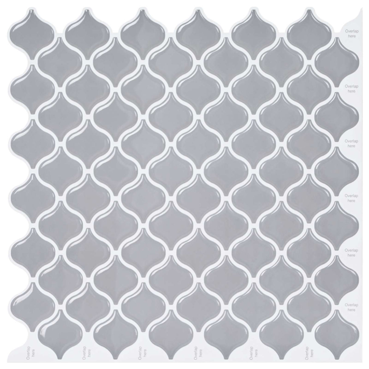 vidaXL Lanturn Tegel 10 pcs Wit 27 x 27 cm Polyurethaan en PET