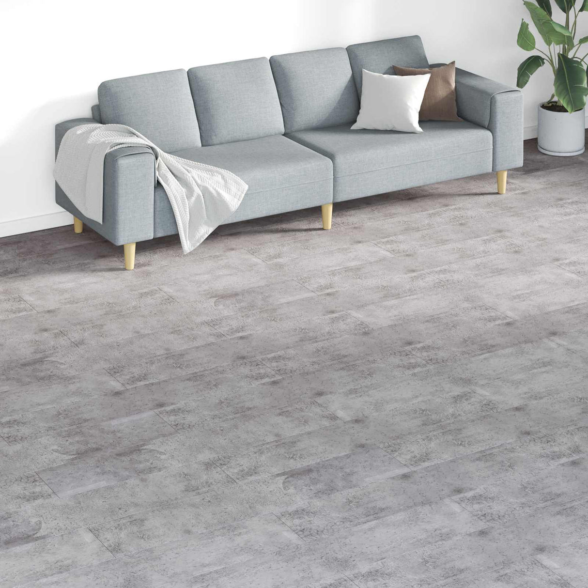vidaXL Vloerplanken 18 pcs Bois brut 5,26 m² PVC
