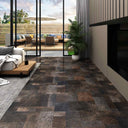 vidaXL Plans de jardin 55 pcs Noir 5,11 m² PVC