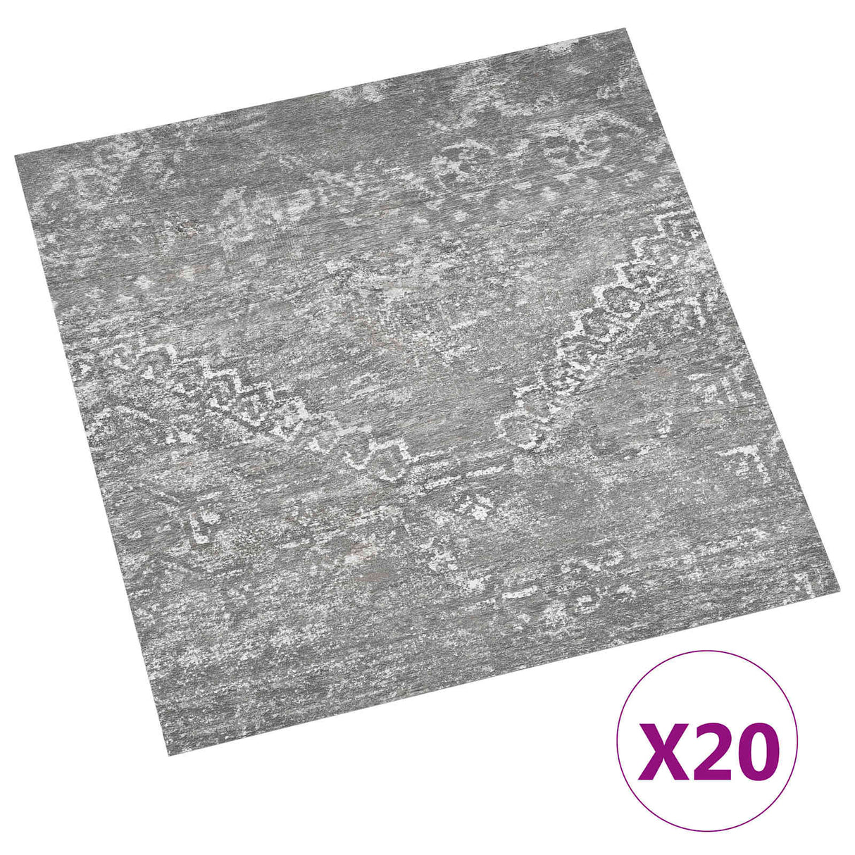 vidaXL Zelfklevende Vloerplanken 30,5 x 30,5 cm 20 pcs PVC Betongrijs