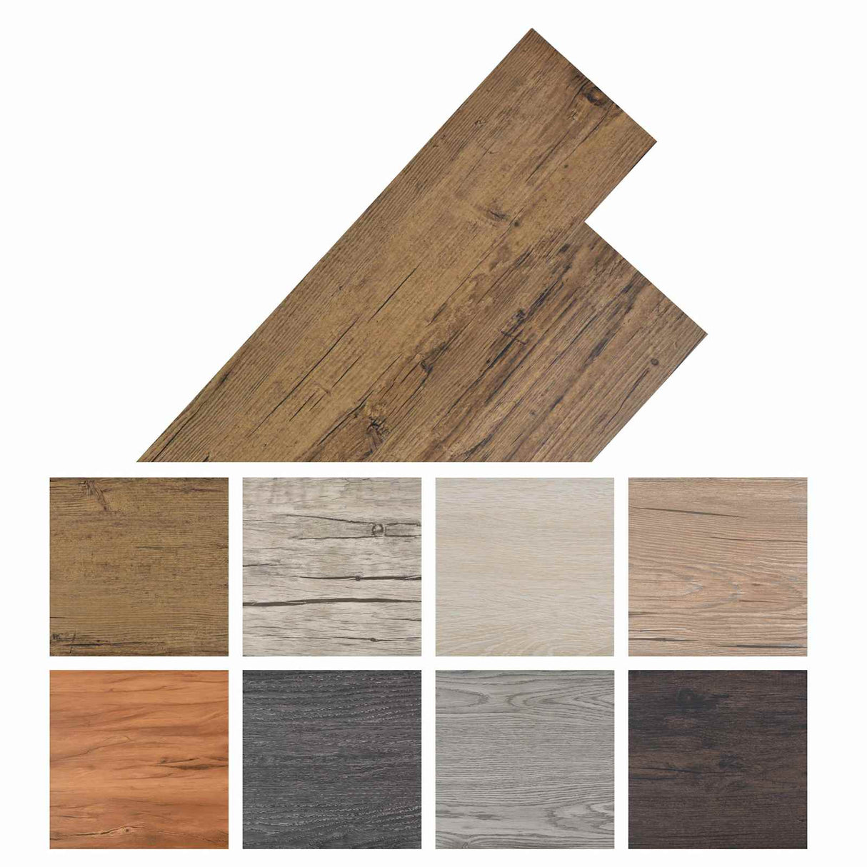 vidaXL Self-Adhesive PVC Floor Planks 30.5 x 61 cm 28 pcs PVC