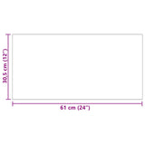 vidaXL Self-Adhesive PVC Floor Planks 30.5 x 61 cm 28 pcs PVC