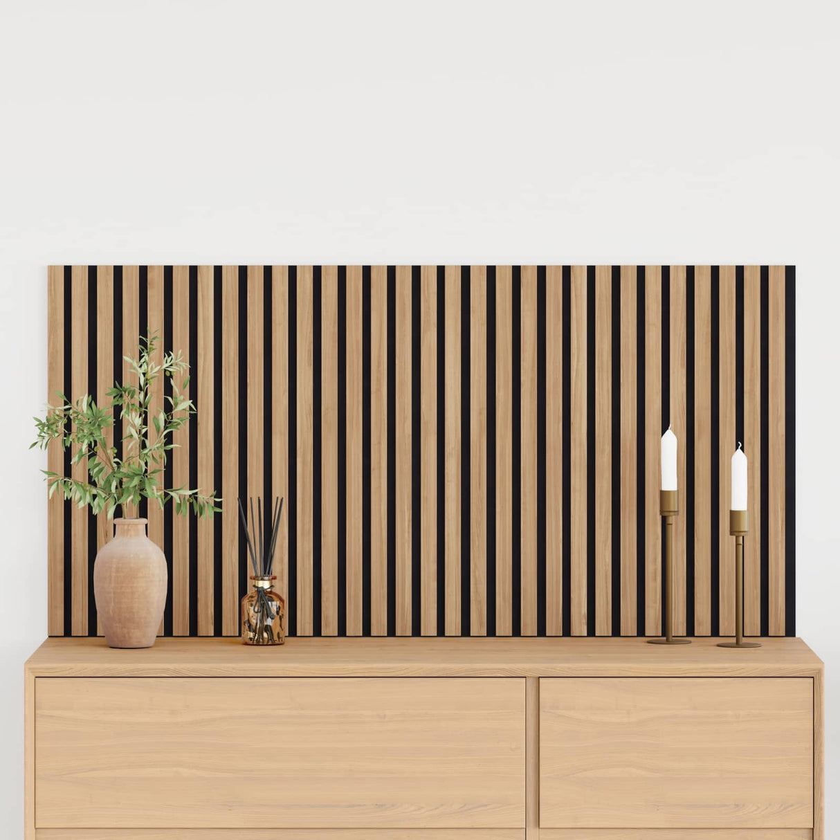 vidaXL Wandpanelen 2 pcs Naturel 60,5 x 60 cm