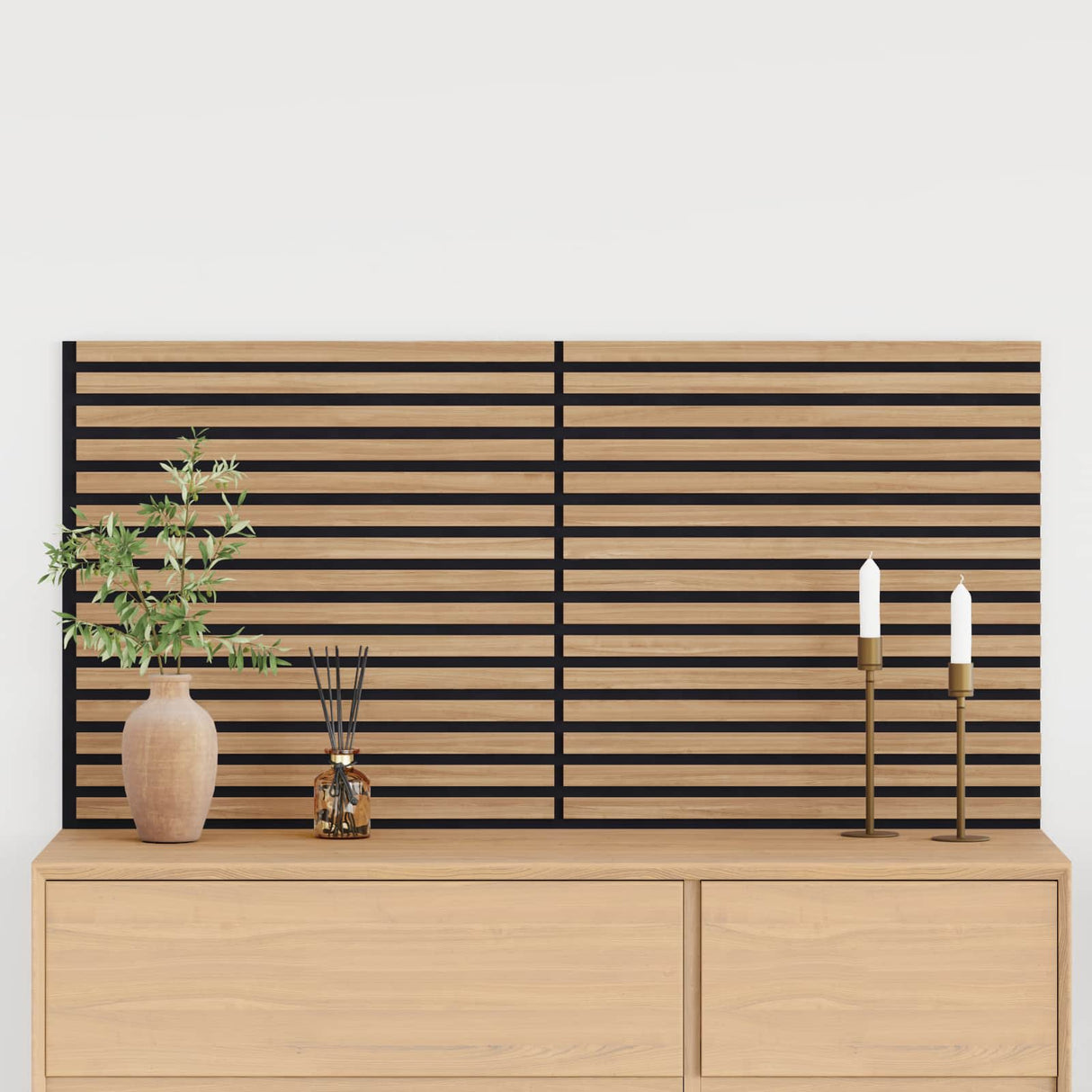 vidaXL Wandpanelen 2 pcs Naturel 60,5 x 60 cm