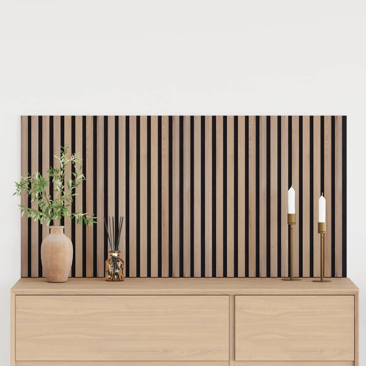 vidaXL Wandpanelen 2 pcs Naturel 60,5 x 60 cm