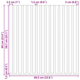 vidaXL Wandpanelen 8 pcs Naturel 60,5 x 60 cm