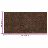 vidaXL Kurkrol Bruin 200 x 100 cm Kurk en Rubber