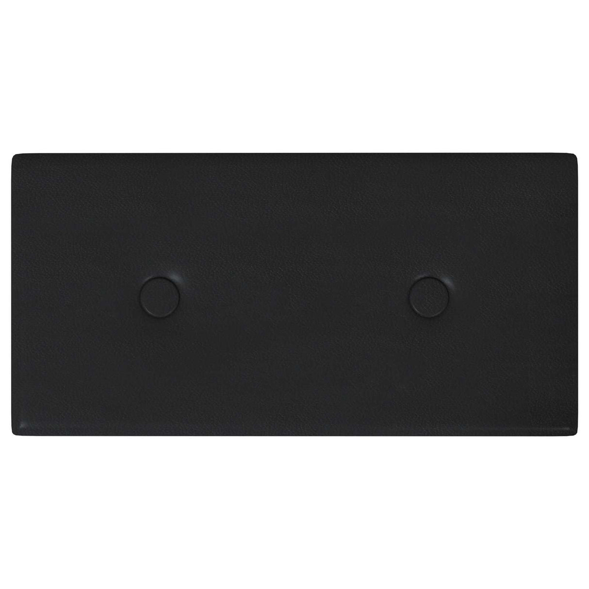vidaXL Wand Hoofdbord 12 pcs Zwart 30 x 15 cm Kunstleer
