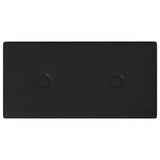 vidaXL Wand Hoofdbord 12 pcs Zwart 30 x 15 cm Kunstleer
