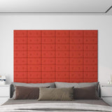 vidaXL Wand Hoofdbord 12 pcs Zwart 30 x 15 cm Kunstleer