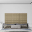 vidaXL Wand Hoofdbord 12 pcs Zwart 30 x 15 cm Kunstleer