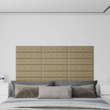 vidaXL Wand Hoofdbord 12 pcs Zwart 30 x 15 cm Kunstleer