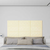vidaXL Wand Hoofdbord 12 pcs Zwart 30 x 15 cm Kunstleer