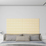 vidaXL Wand Hoofdbord 12 pcs Zwart 30 x 15 cm Kunstleer
