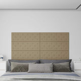 vidaXL Wand Hoofdbord 12 pcs Zwart 30 x 15 cm Kunstleer