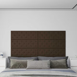 vidaXL Wand Hoofdbord 12 pcs Zwart 30 x 15 cm Kunstleer