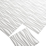 vidaXL Wandpanelen 12 pcs 50 x 50 cm Wit