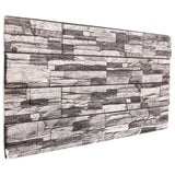 vidaXL Wall Panels 10 pcs Dark Brown and White 100 x 50 cm EPS Foam