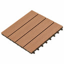 vidaXL Decking Tiles 11 pcs Brown 30 x 30 cm WPC
