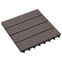 vidaXL Decking Tiles 11 pcs Brown 30 x 30 cm WPC