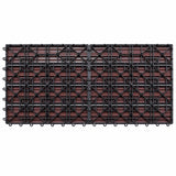 vidaXL Terras Tegel 6 pcs Bruin 60 x 30 cm WPC