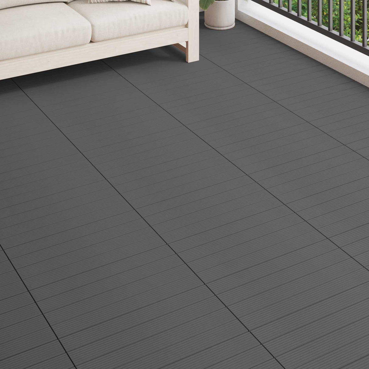 vidaXL Terras Tegel 6 pcs Bruin 60 x 30 cm WPC