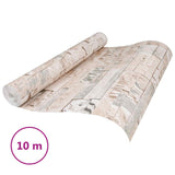 vidaXL 3D Steen Behang Beige 10 x 0,53 m Non-Woven Stof