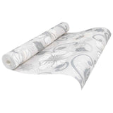 vidaXL 3D Solid Behang Gestreept Grijs 10 x 0,53 m Non-Woven Stof