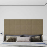vidaXL Wand Hoofdbord 12 pcs Zwart 30 x 15 cm Kunstleer