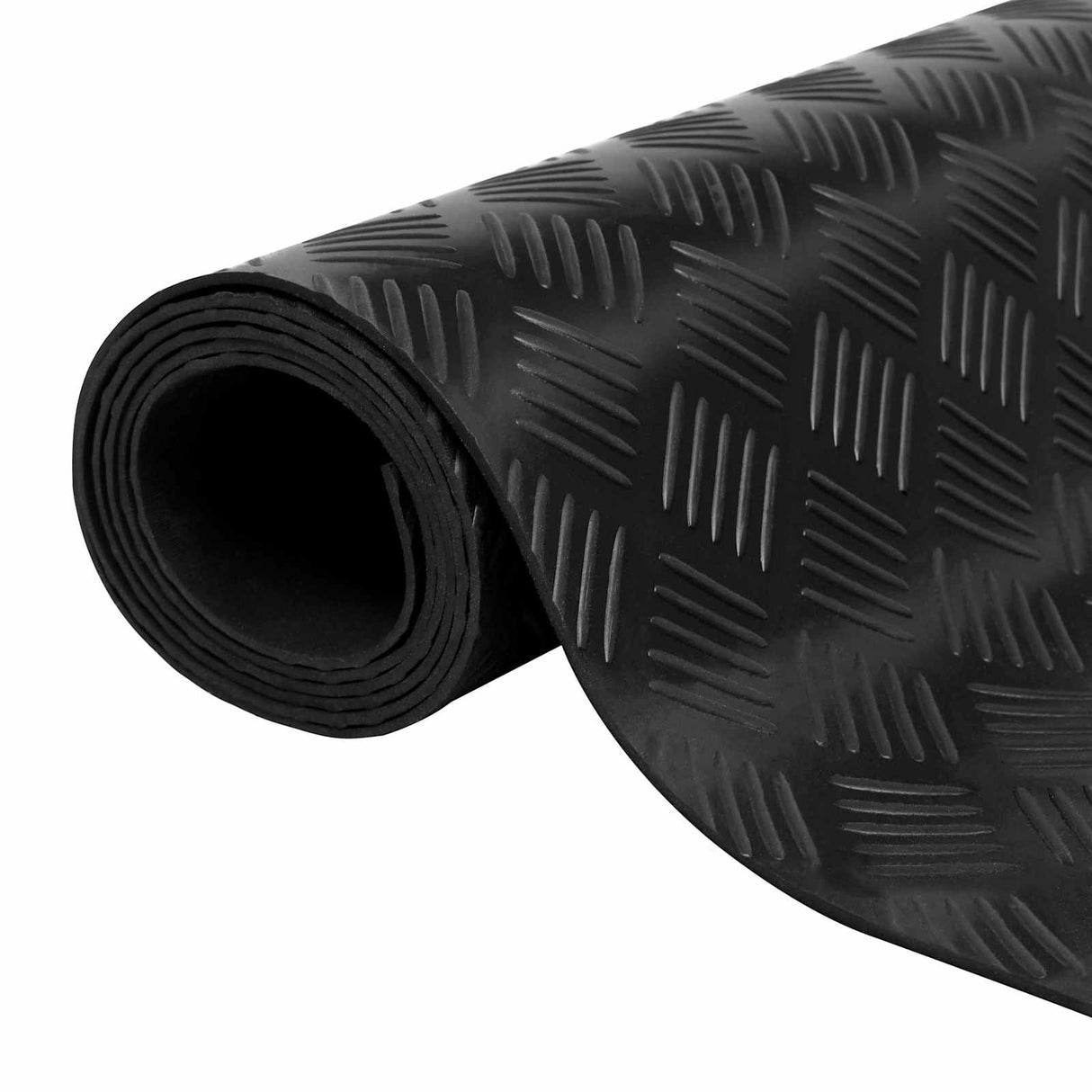 vidaXL Vloermat Zwart 1 x 2 m Rubber