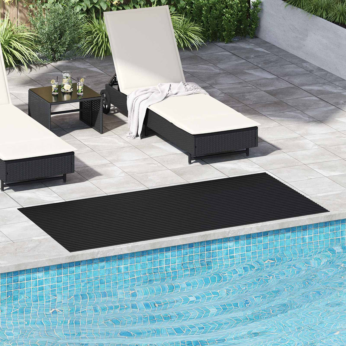 vidaXL Vloermat Zwart 1 x 2 m Rubber