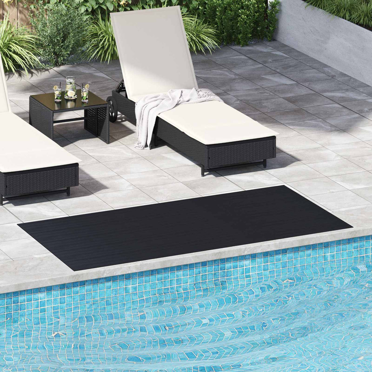 vidaXL Vloermat Zwart 1 x 2 m Rubber