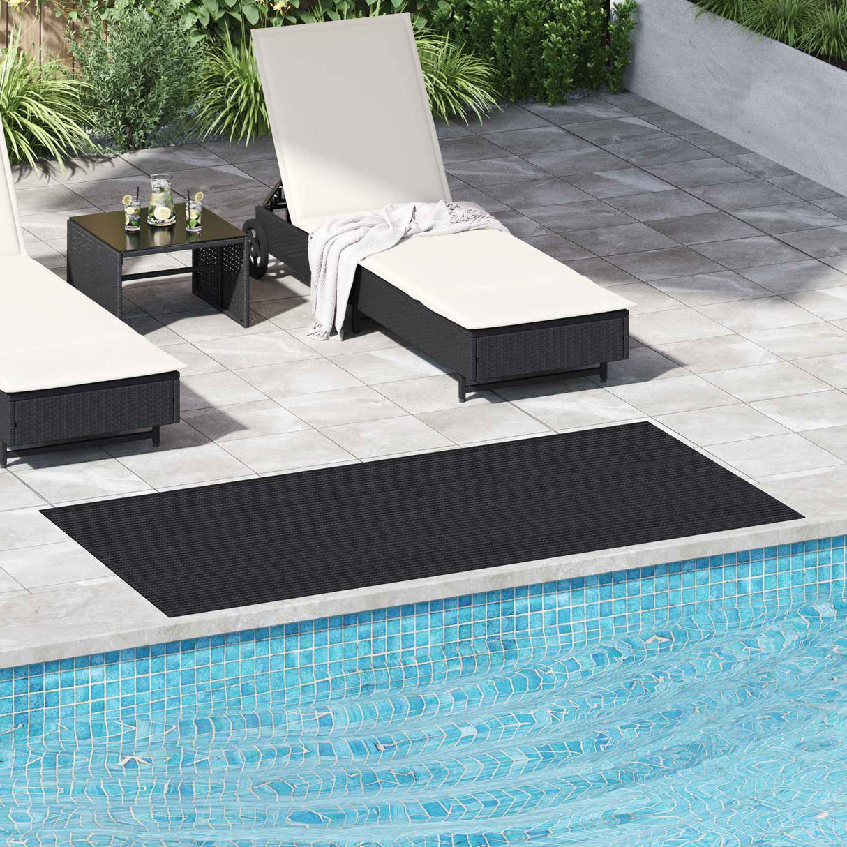 vidaXL Vloermat Zwart 1 x 2 m Rubber