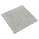 vidaXL Dalles de moquette 20 pcs Rayé Anthracite 50 x 50 cm 100% Polypropylène