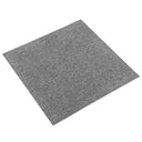 vidaXL Dalles de moquette 20 pcs Rayé Anthracite 50 x 50 cm 100% Polypropylène