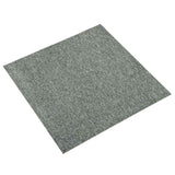 vidaXL Dalles de moquette 20 pcs Rayé Anthracite 50 x 50 cm 100% Polypropylène