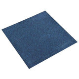 vidaXL Dalles de moquette 20 pcs Rayé Anthracite 50 x 50 cm 100% Polypropylène
