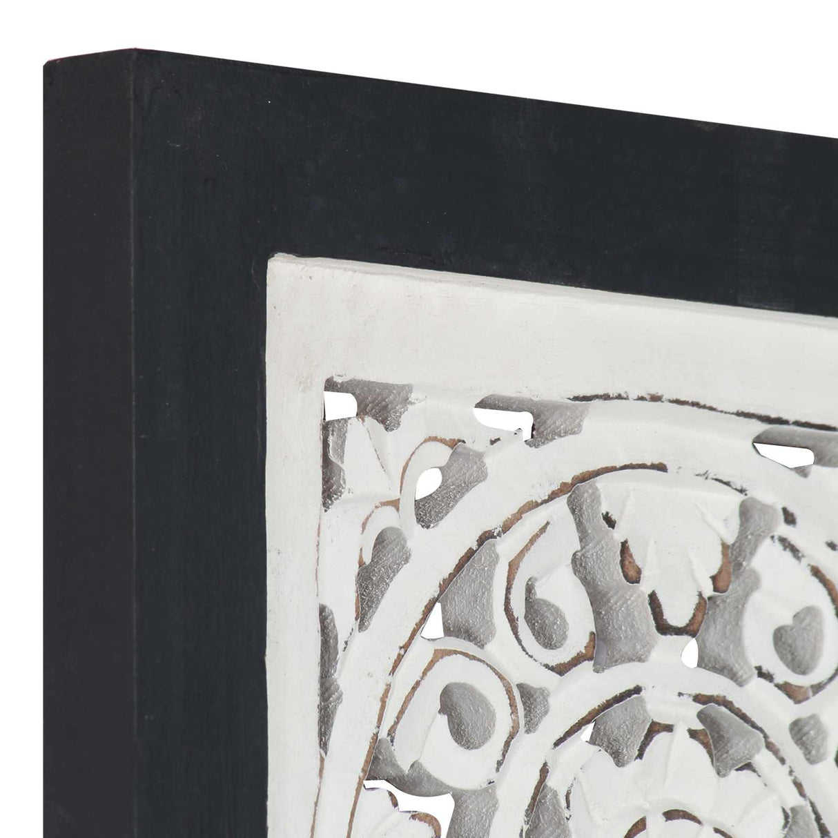 vidaXL Art Decoration Black and White 40 x 40 x 1.5 cm