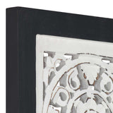vidaXL Art Decoration Black and White 40 x 40 x 1.5 cm