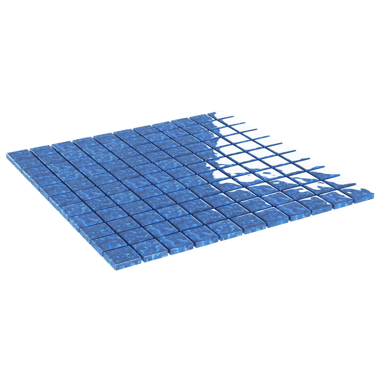 vidaXL Mozaïektegel 11 pcs Blauw 50 x 50 cm Glas
