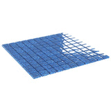 vidaXL Mozaïektegel 11 pcs Blauw 50 x 50 cm Glas